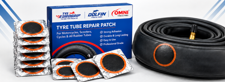 Tyre repair patch placeholder